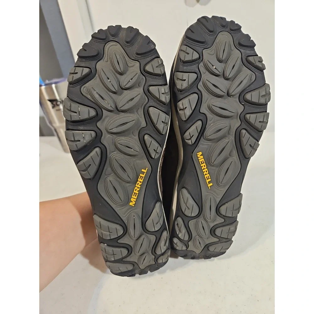 Merrell West Rim Mid Sport Brown Thermo Waterproof Trail Shoe Mens 9 Hiking Boot